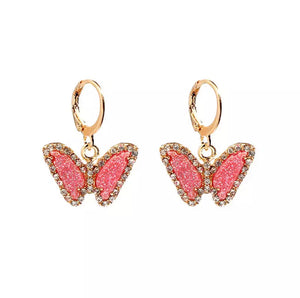 Gold/Silver Butterfly Earrings